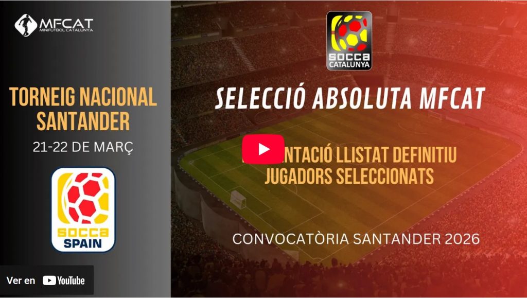 Selecció MFCAT Socca Spain 2026
