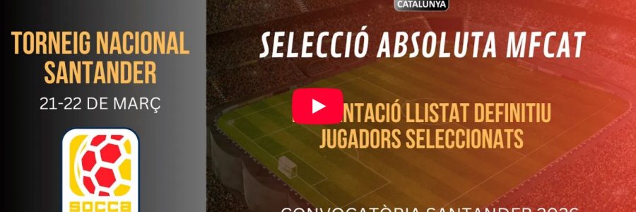 Selecció MFCAT Socca Spain 2026